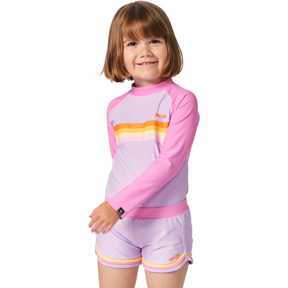 Rip Curl Junior Rainbow Tide Long Sleeve Rash Vest