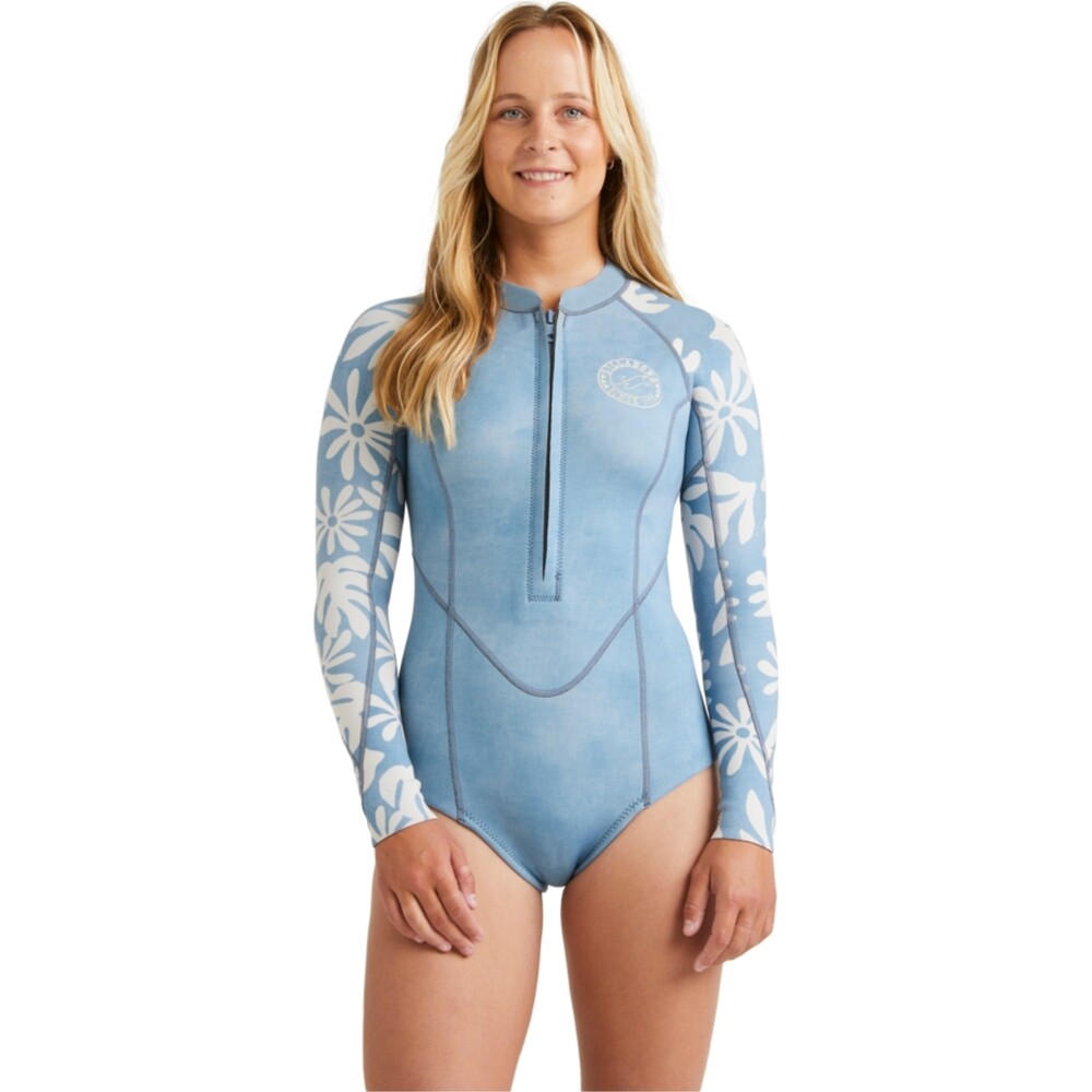 Billabong Womens Salty Dayz Natural 2mm Long Sleeve Springsuit