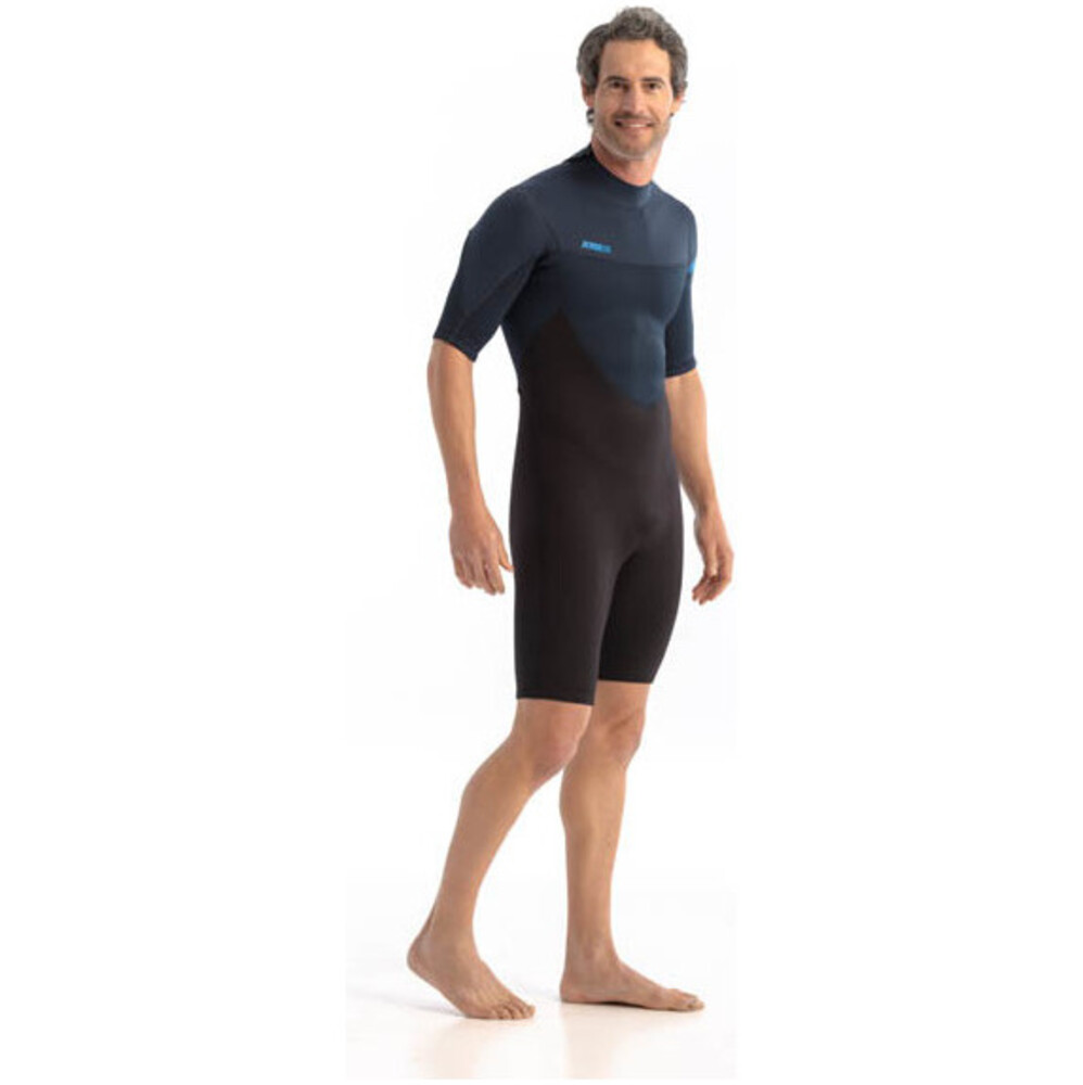 JOBE Mens Perth 3/2mm Shorty Back Zip Wetsuit Blue