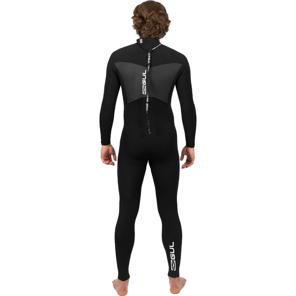 GUL Mens Response 5/3mm GBS Back Zip Wetsuit Black