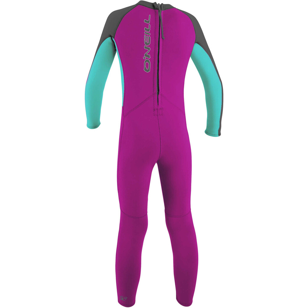 ONeill Toddler Girls Reactor 2mm Back Zip Wetsuit