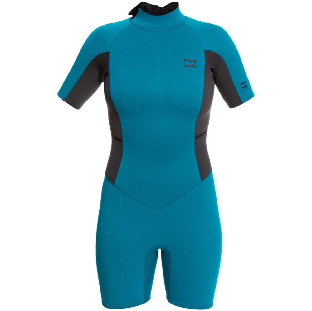 Billabong Womens Launch 3/2mm Back Zip Shorty Wetsuit
