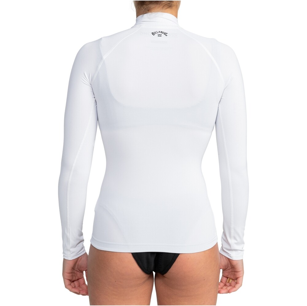 Billabong Womens Tropic Surf Long Sleeve Rash Vest White