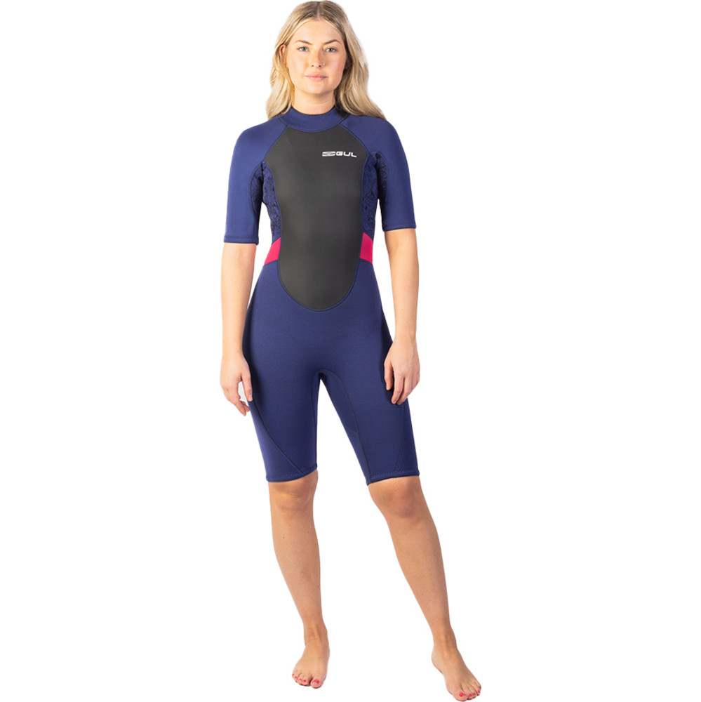 GUL Womens Response 3/2mm Back Zip Shorty Wetsuit