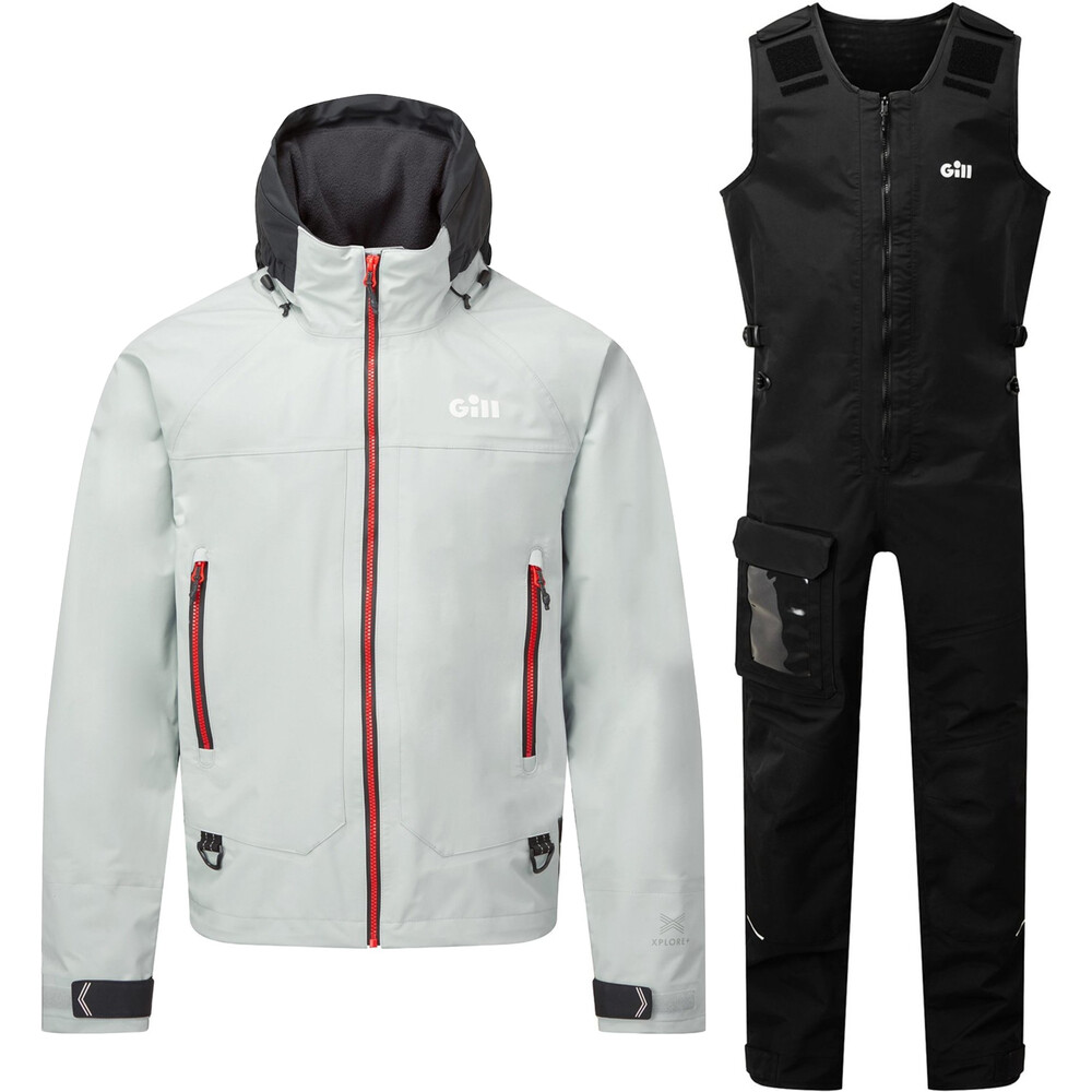 Gill Verso Inshore Racing Jacket & Trouser Combi Set Light Grey