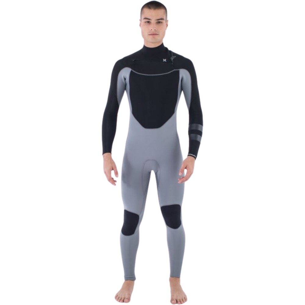 Hurley Mens Advant 4/3mm Chest Zip Wetsuit Iron Ore