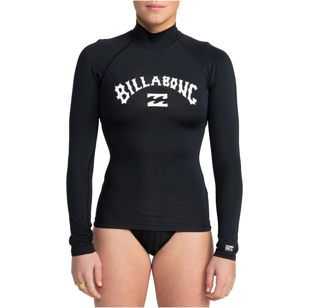 Billabong Womens Tropic Surf Long Sleeve Rash Vest Black