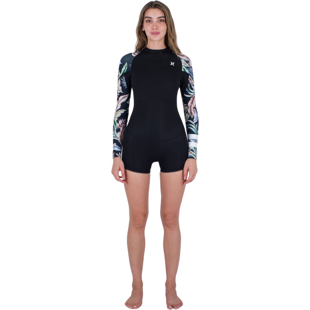 Hurley Womens Advant 2mm Back Zip Shorty Springsuit Wispy