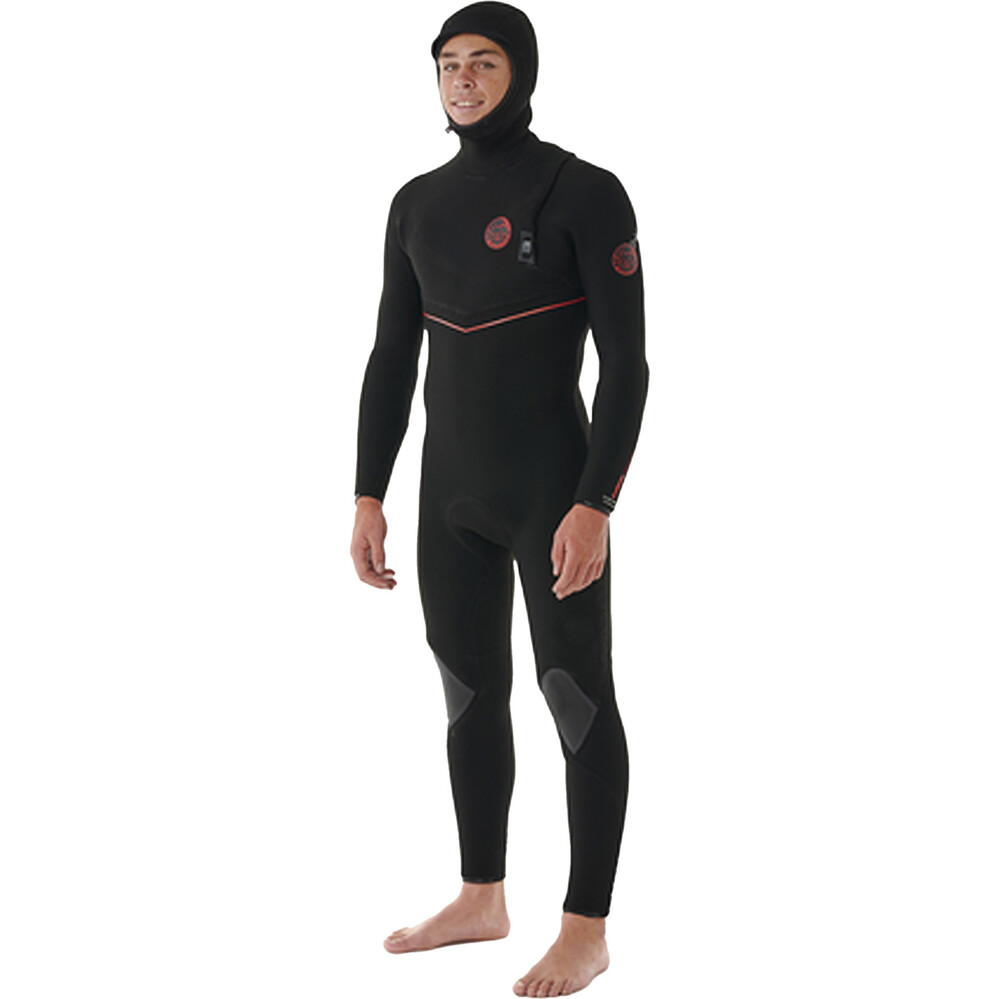 Rip Curl Mens Flashbomb Fusion 5/4mm Zip Free Hooded Wetsuit