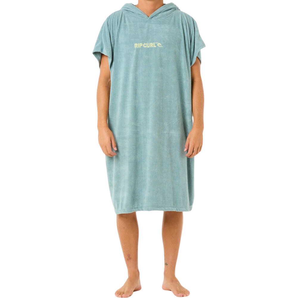 Rip Curl Junior Brand Hooded Towel Blue Lagoon