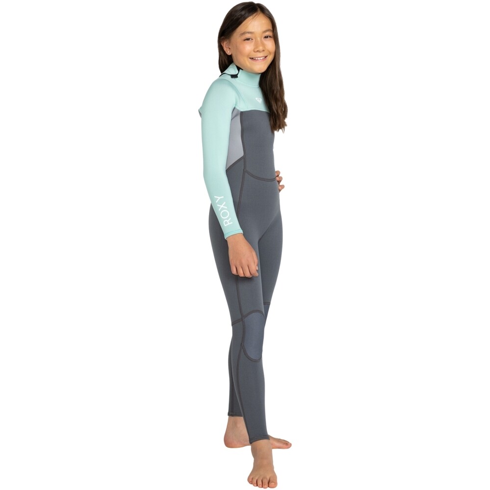 Roxy Junior Prologue 4/3mm Back Zip Wetsuit Ice Green