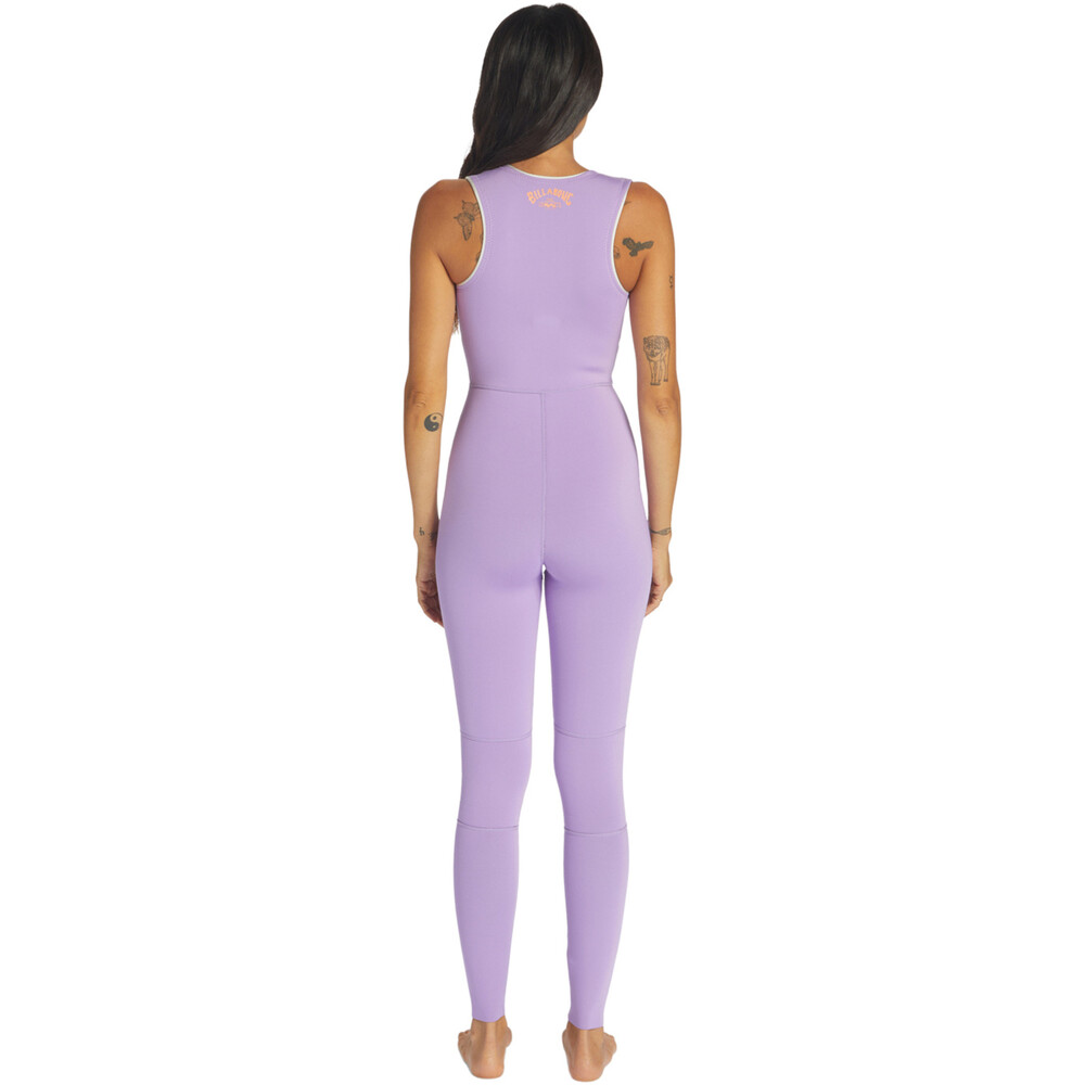Billabong Womens Sol Sistah 2mm Long Jane Wetsuit Lilac Love