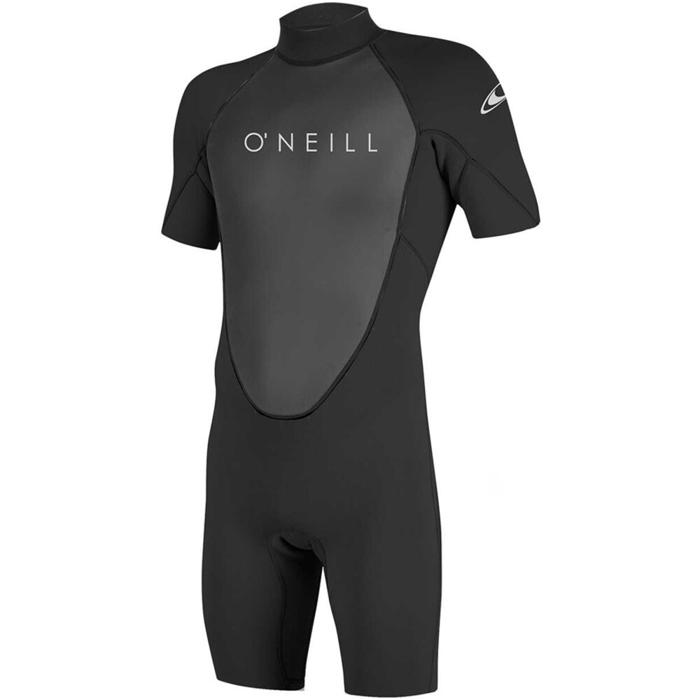 ONeill Mens Reactor II 2mm Back Zip Shorty Wetsuit Black