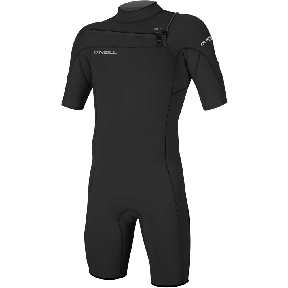 ONeill Mens Hammer 2mm Chest Zip Shorty Wetsuit Black