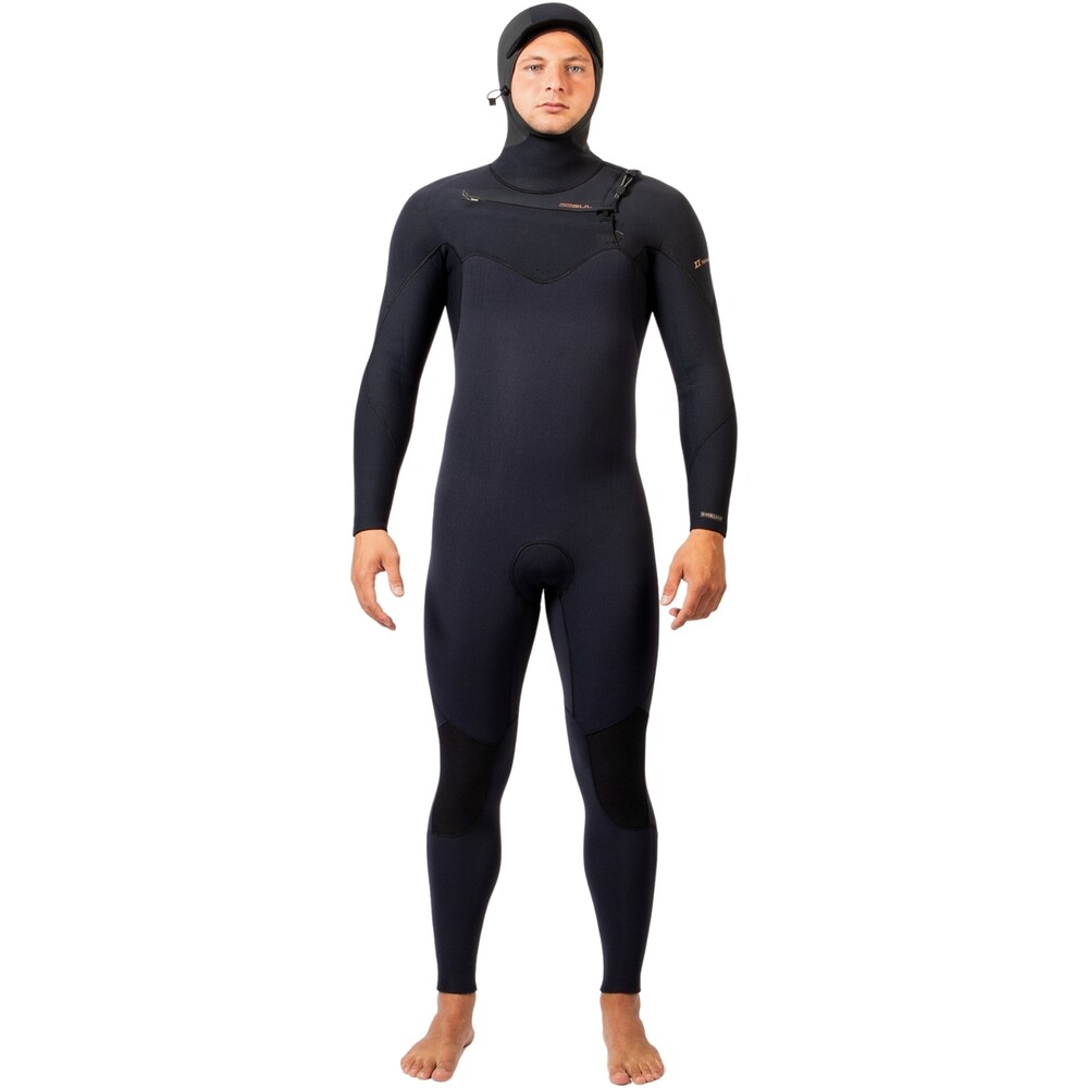 GUL Mens Viper 6/5/4mm Yamamoto Hooded Chest Zip Wetsuit