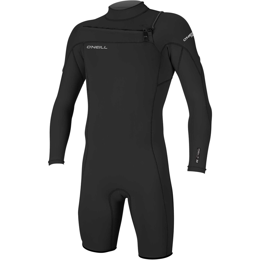 ONeill Mens Hammer 2mm Long Sleeve Chest Zip Shorty Wetsuit