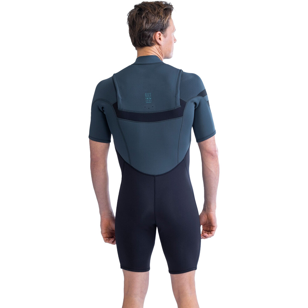JOBE Perth Mens 3/2mm Chest Zip Shorty Wetsuit