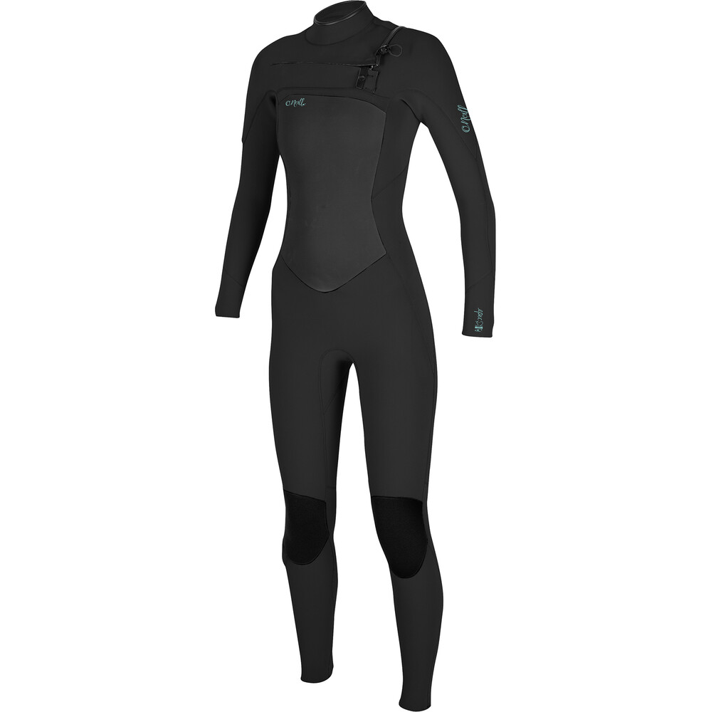 ONeill Womens Epic 3/2mm Chest Zip GBS Wetsuit Black