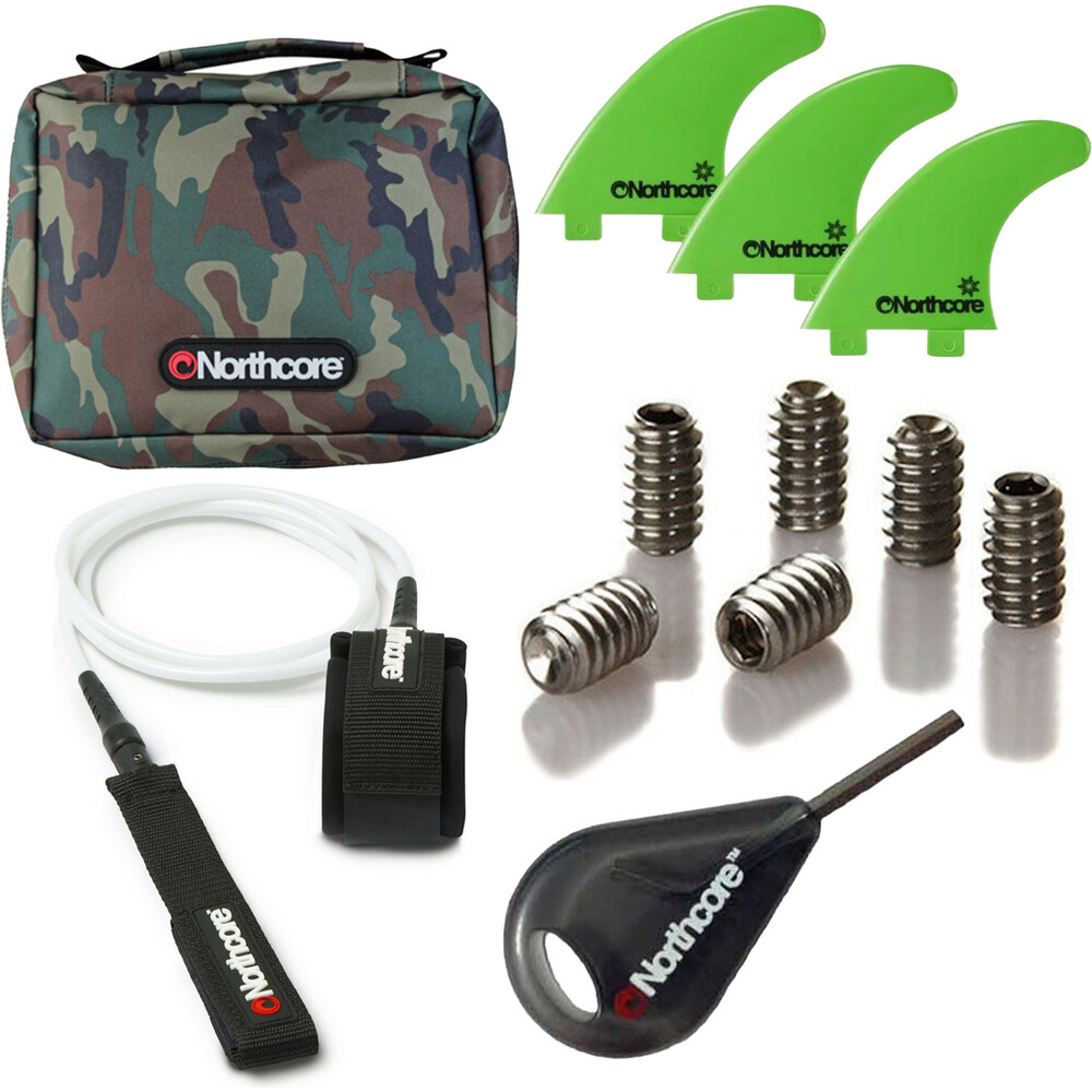 Northcore Fin 7ft Bundle Green