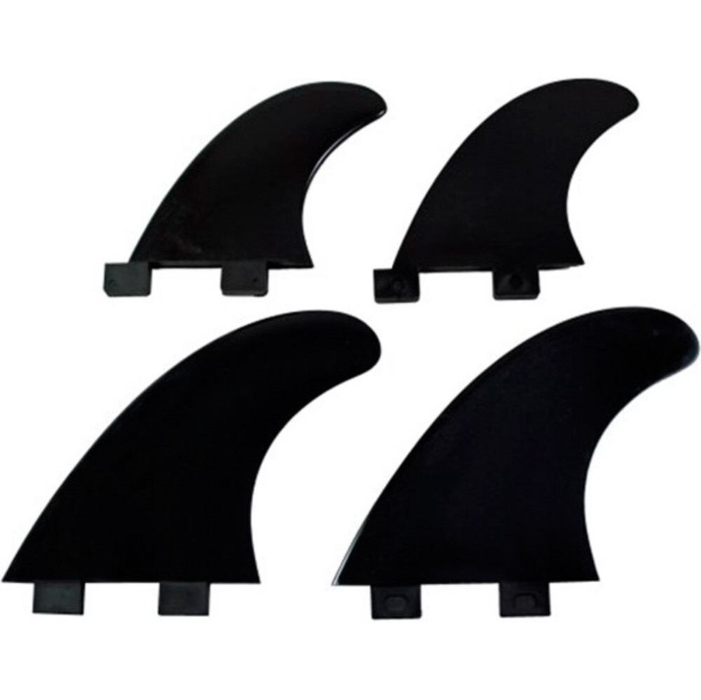 Northcore FCS Compatible Nylon Quad Fin Set Black