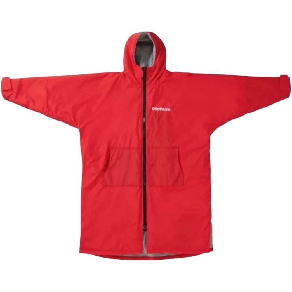 Northcore Beach Basha Sport Long Sleeve Changing Robe Red