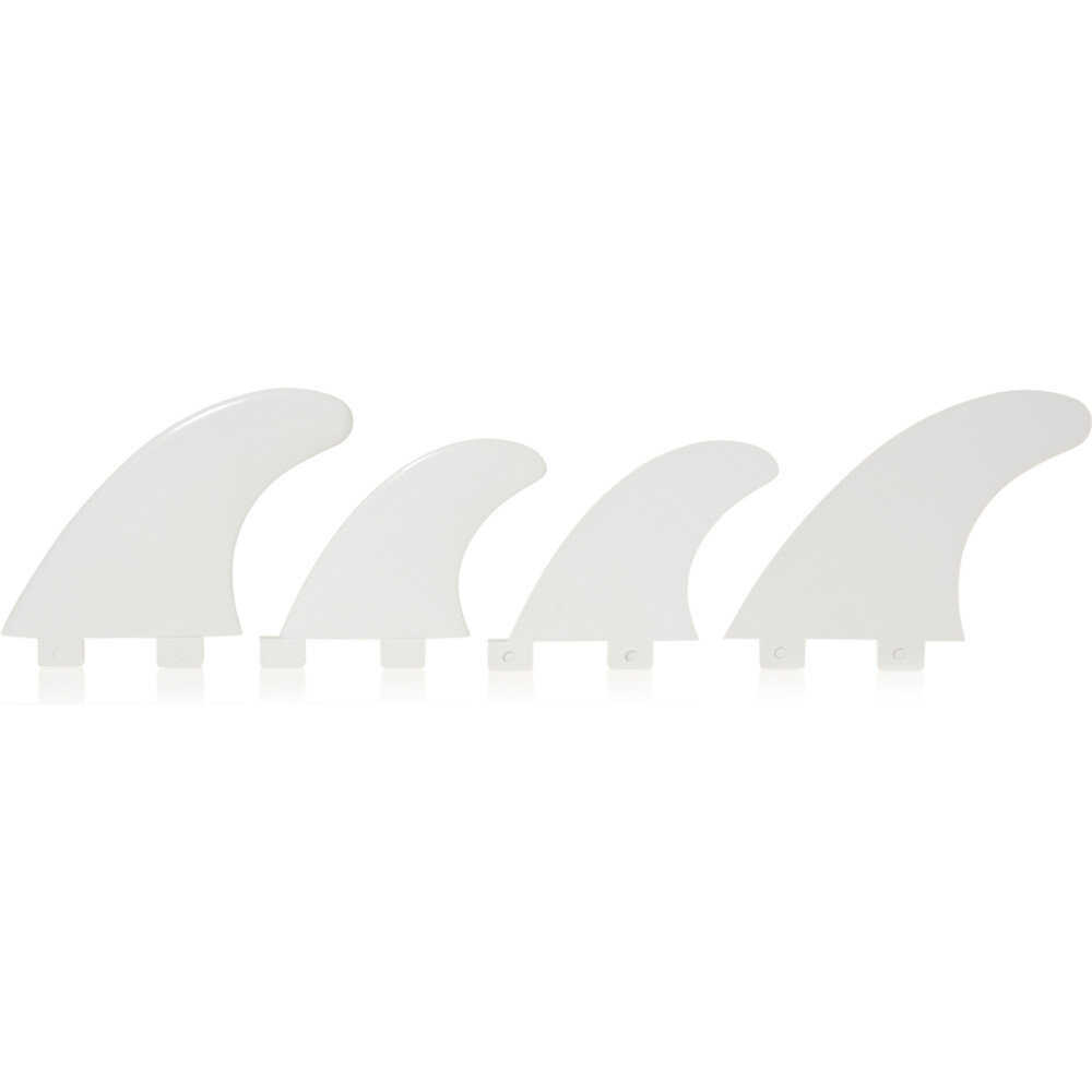 Northcore FCS Compatible Nylon Quad Fin Set White