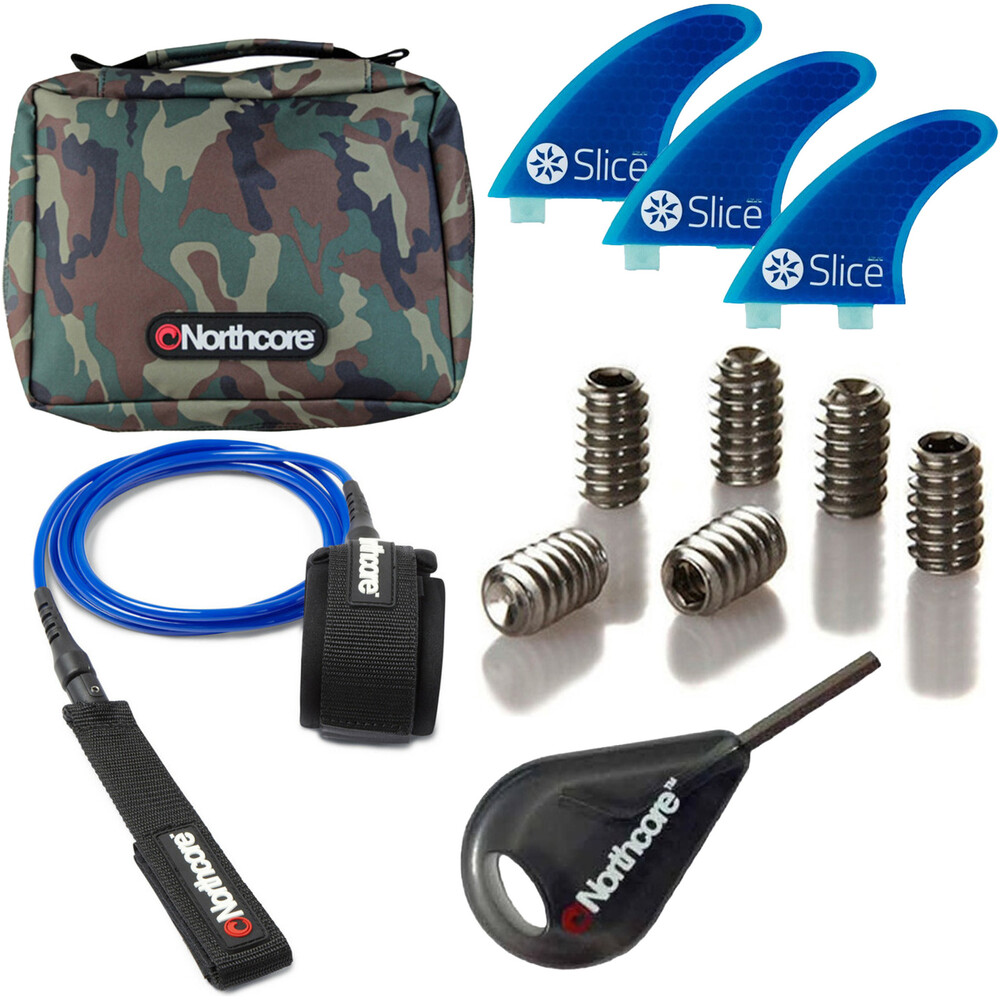 Northcore Fin 7ft Bundle Blue