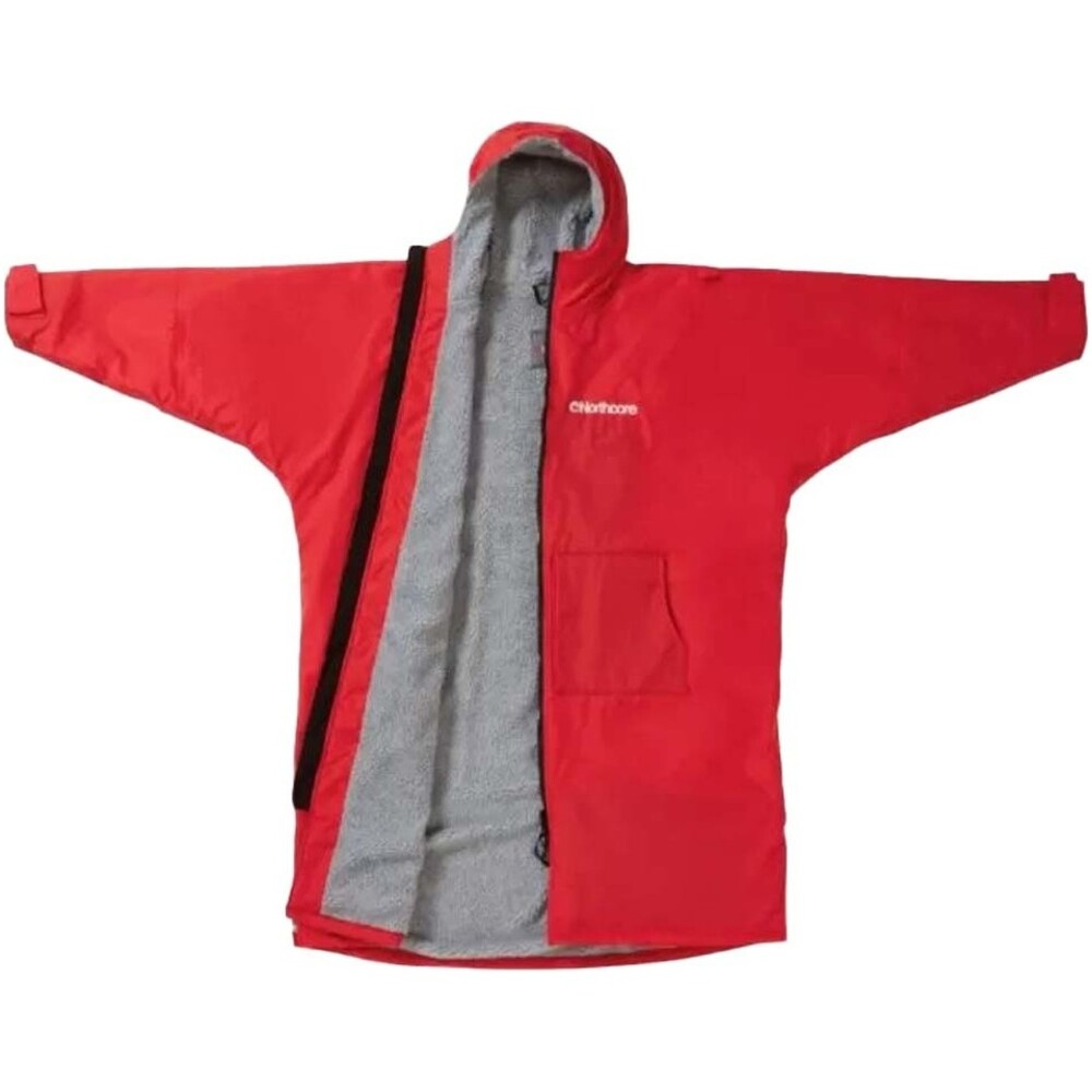Northcore Beach Basha Sport Long Sleeve Changing Robe Red