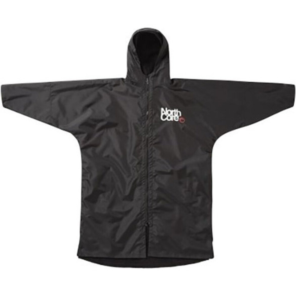 Northcore Beach Basha Pro 4 Season Changing Robe / Poncho Black