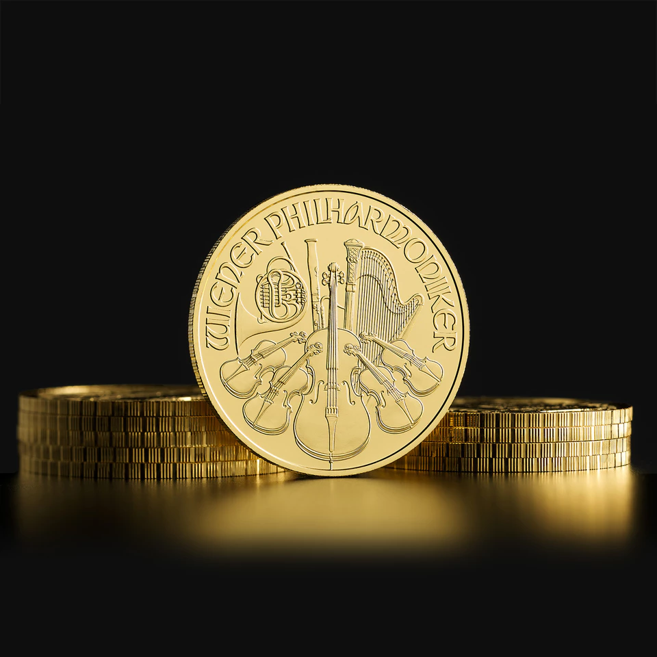 1 oz Austrian Philharmonic gold coin previous years