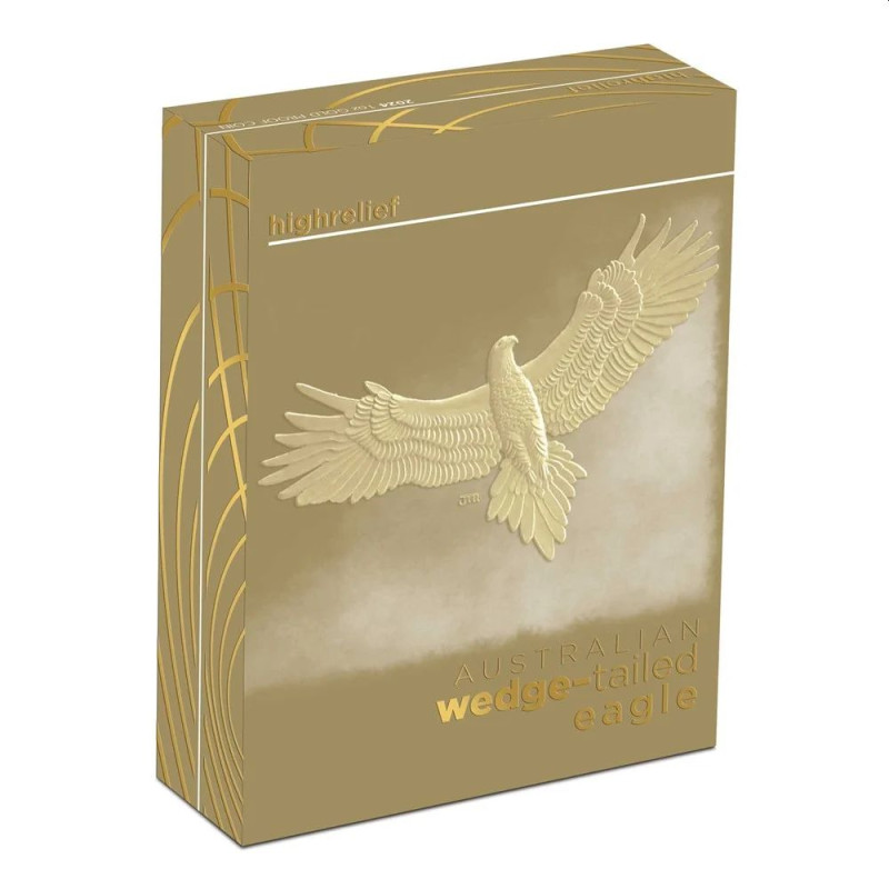 1 oz Australian Wedge-tailed Eagle High Relief Gold Coin