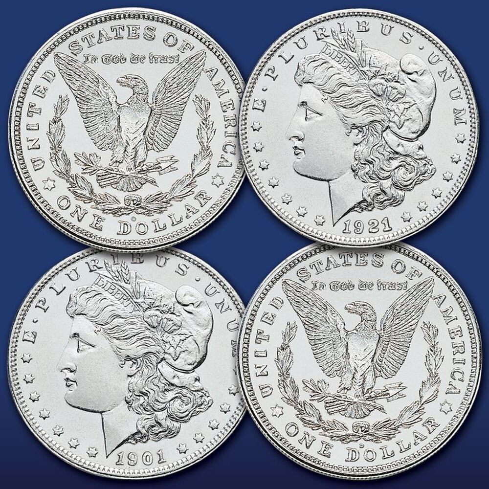 💥【Complete Set】1878-1921 Morgan Silver Dollar 28PC
