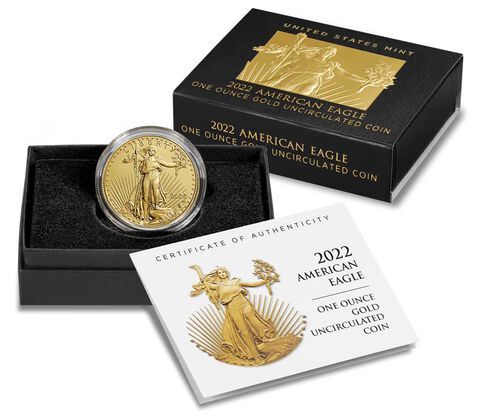 American Eagle 2021-2025 One Ounce Gold Uncirculated Coin