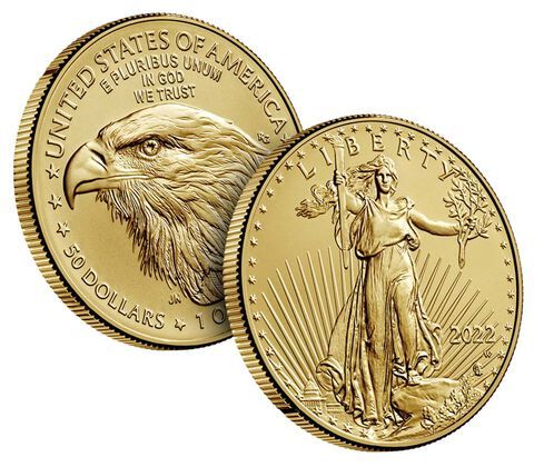 American Eagle 2021-2025 One Ounce Gold Uncirculated Coin