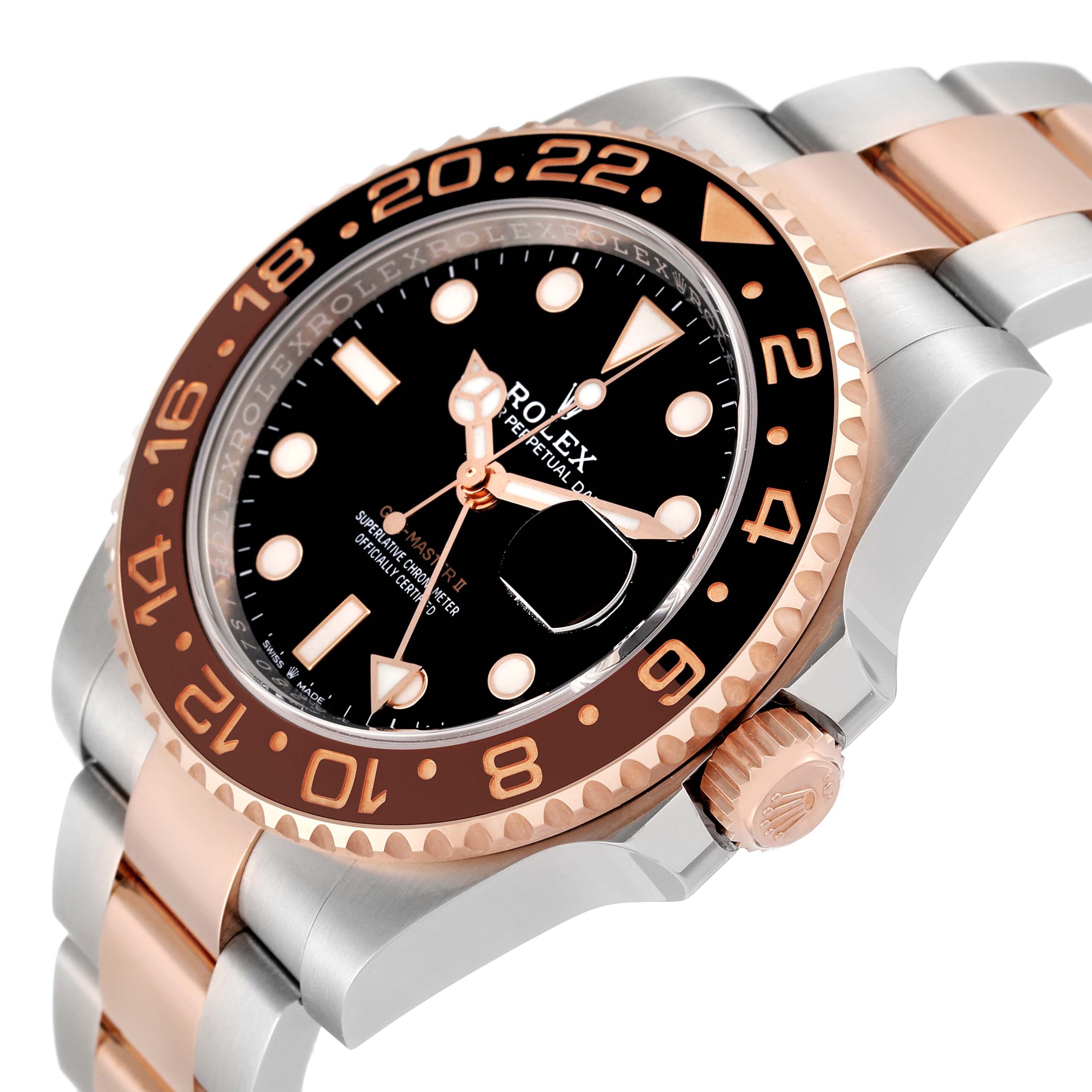 Rolex GMT Master II Steel Rose Gold Mens Watch 126711 Unworn