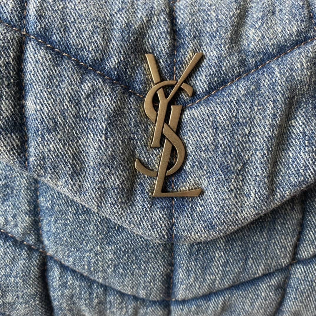 YSL Replica Saint Laurent Loulou Denim Shoulder Bag
