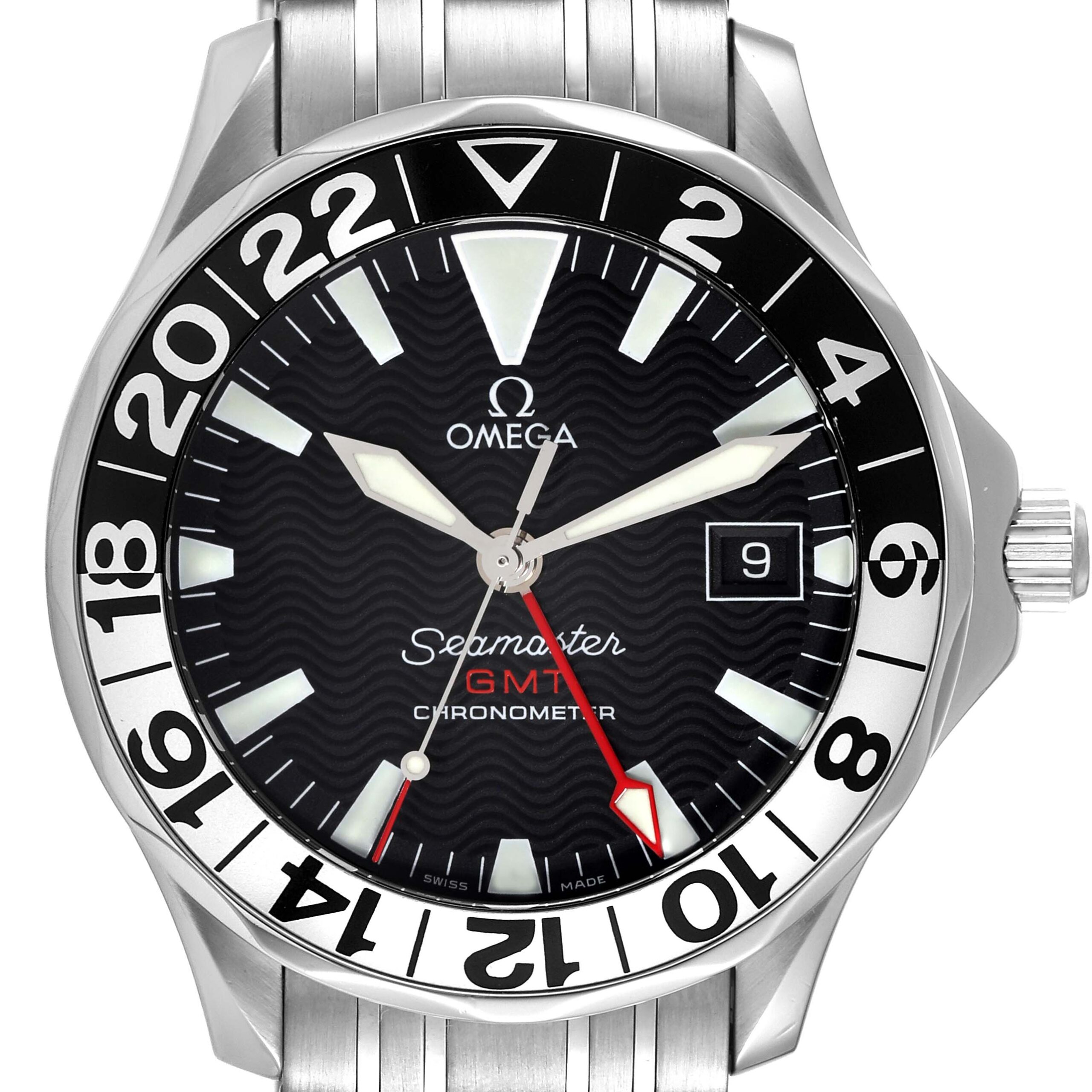Omega Seamaster GMT 50th Anniversary Steel Mens Watch 2534.50.00 Box Card