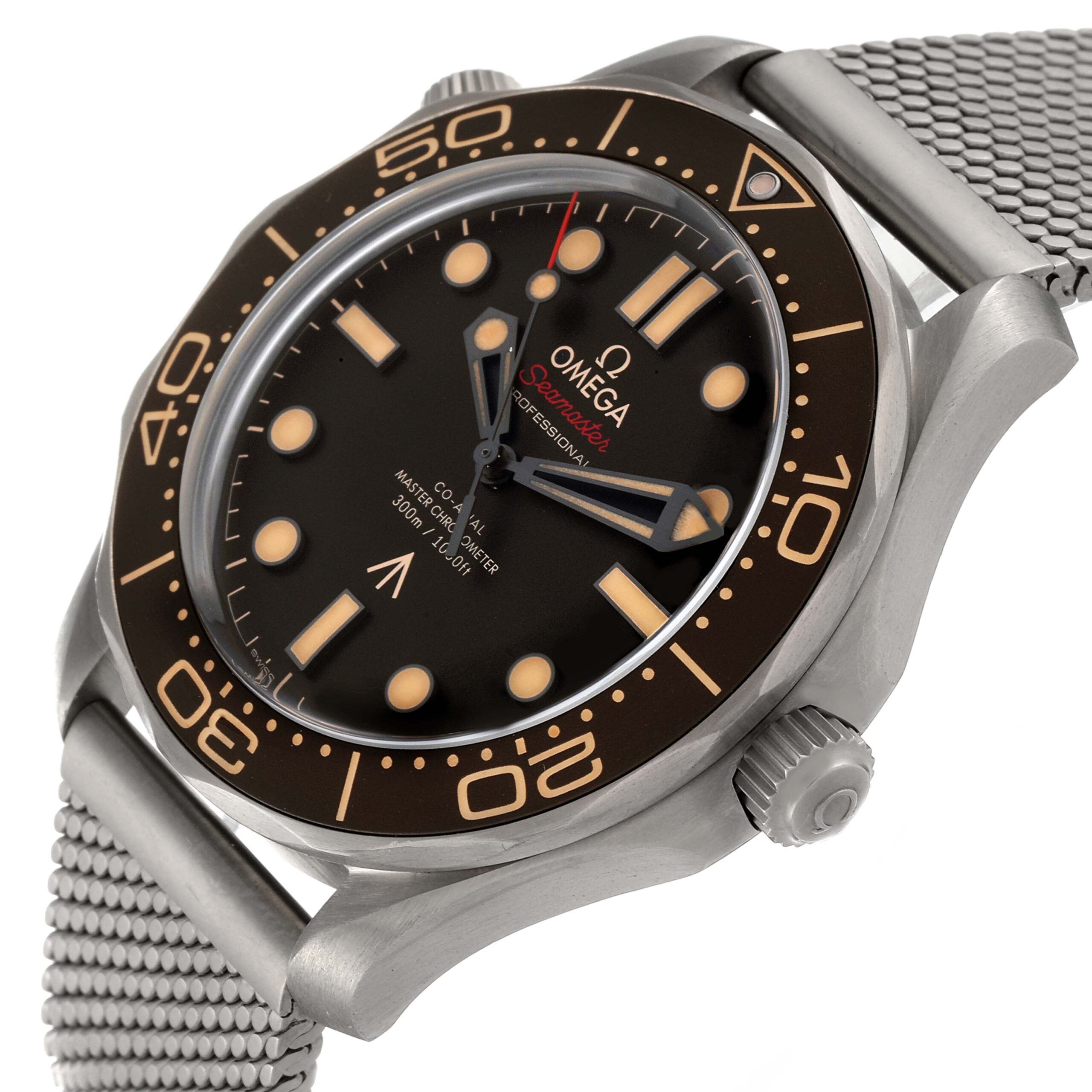 Omega Seamaster 300M 007 Edition Titanium Watch 210.90.42.20.01.001 Box Card