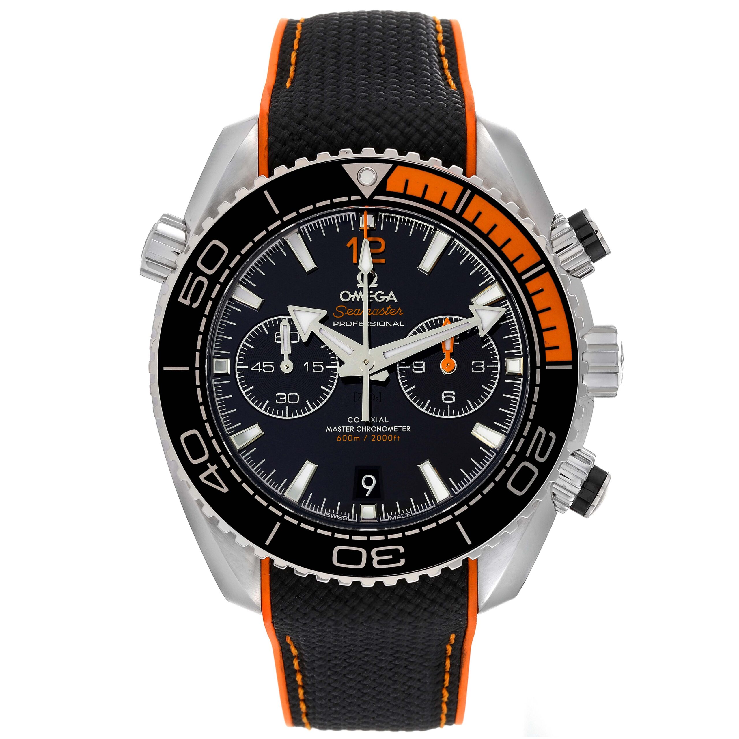 Omega Planet Ocean Chronograph Steel Mens Watch 215.32.46.51.01.001 Box Card