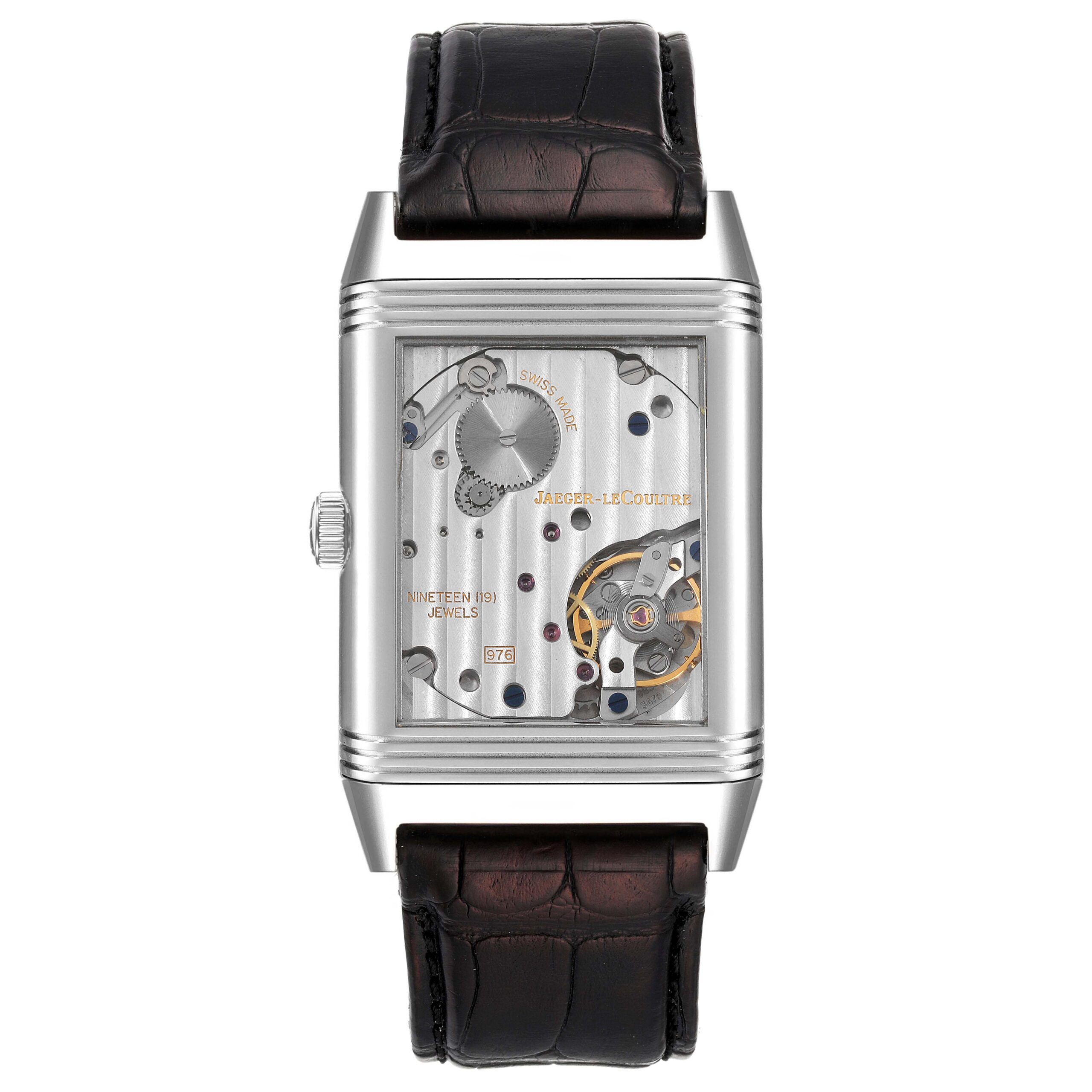 Jaeger LeCoultre Reverso Grande Steel Mens Watch 273.8.04 Q3738420