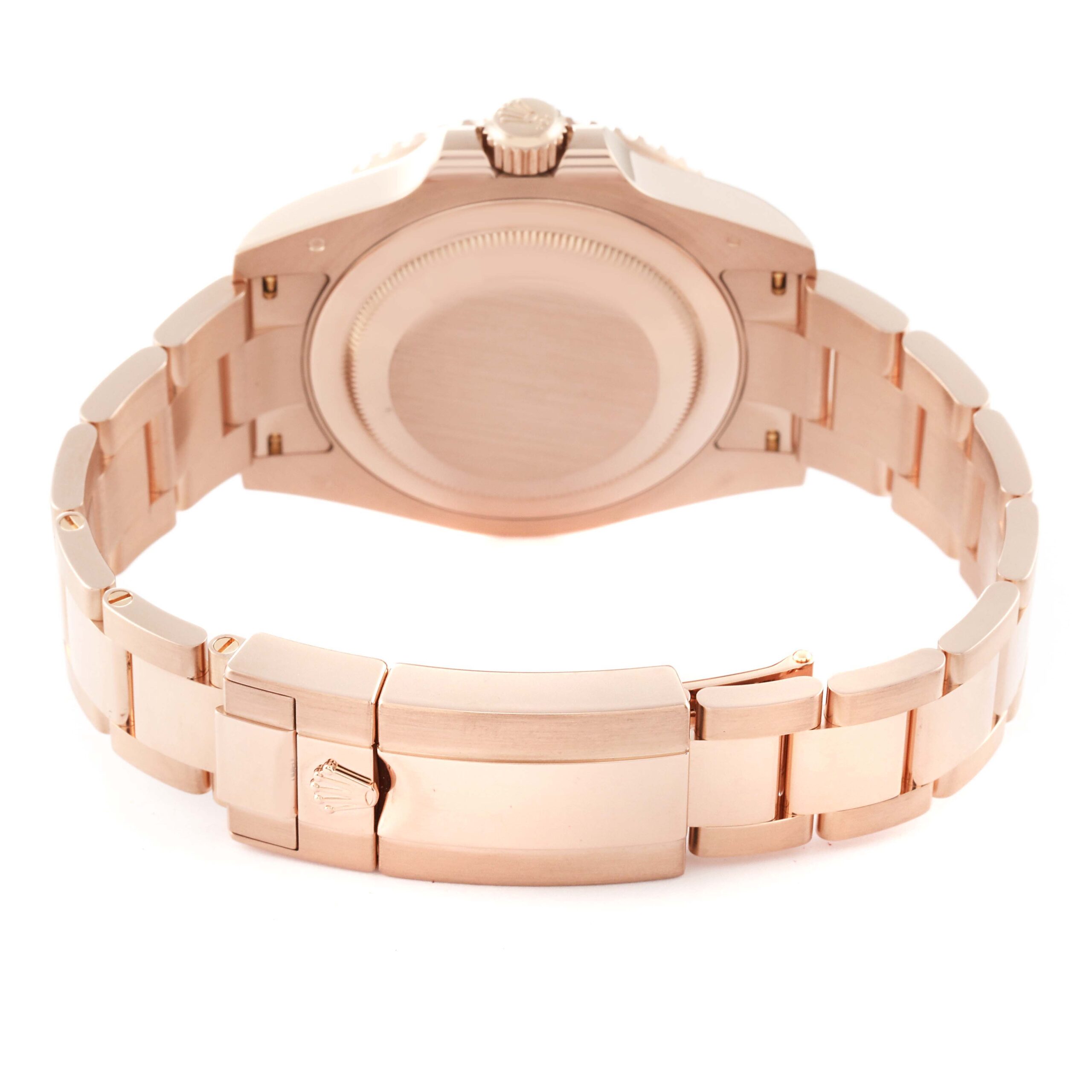 Rolex GMT Master II Black Brown Root Beer Rose Gold Mens Watch 126715 Box Card