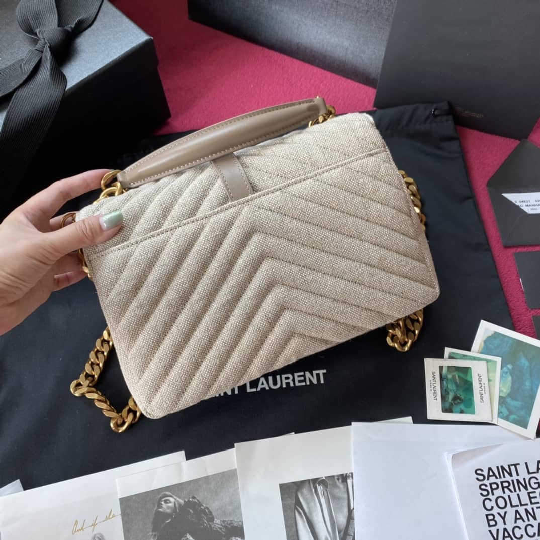 YSL Dupes Bags Saint Laurent YSL Quilted Monogram College Shoulder Bag