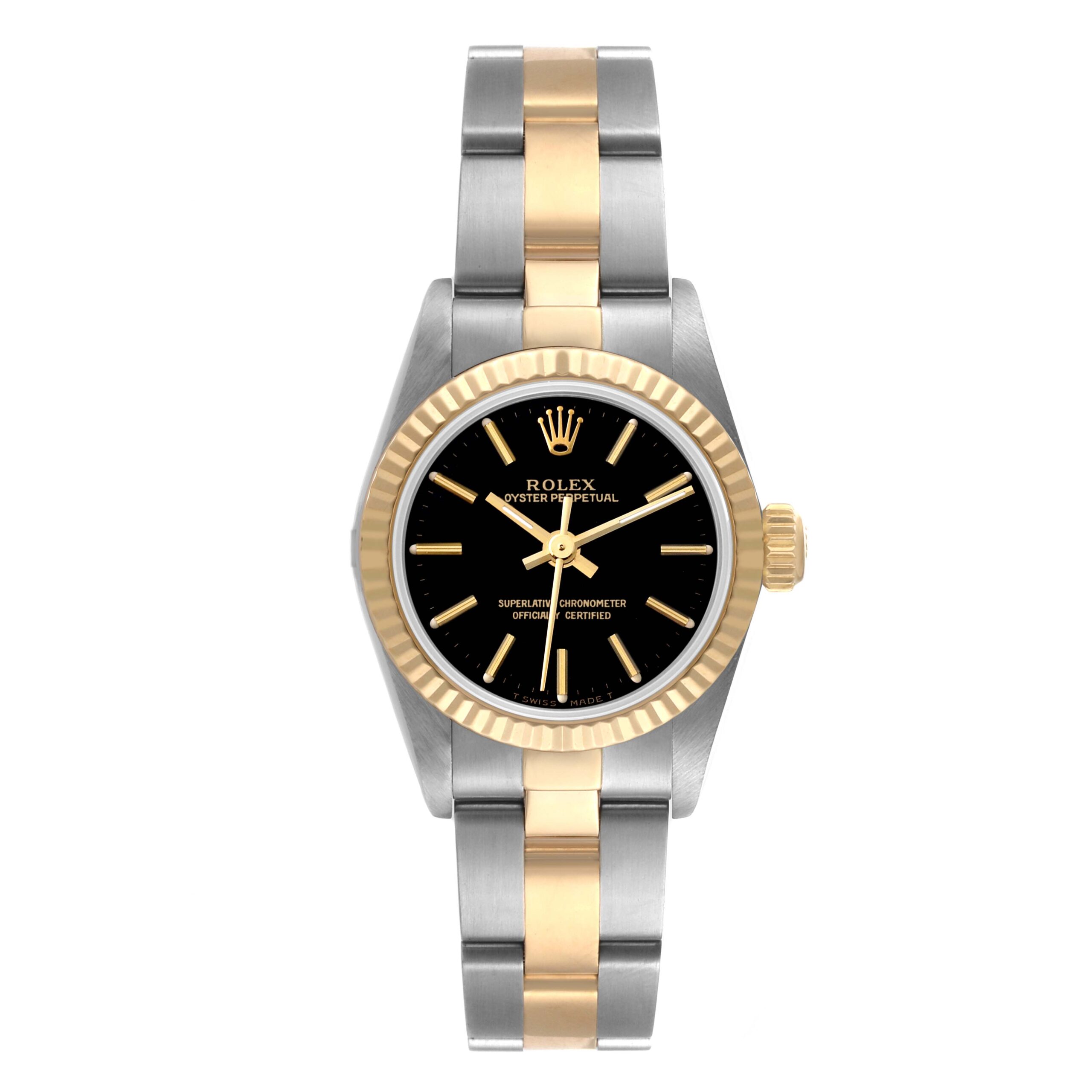Rolex Oyster Perpetual Steel Yellow Gold Diamond Ladies Watch 67193
