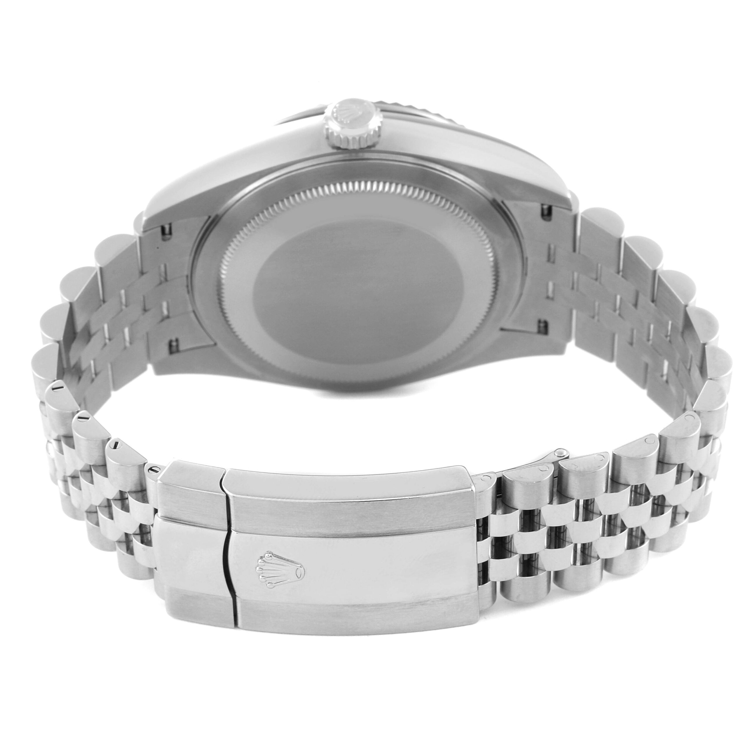 Rolex Sky-Dweller Steel White Gold Black Dial Mens Watch 326934 Unworn