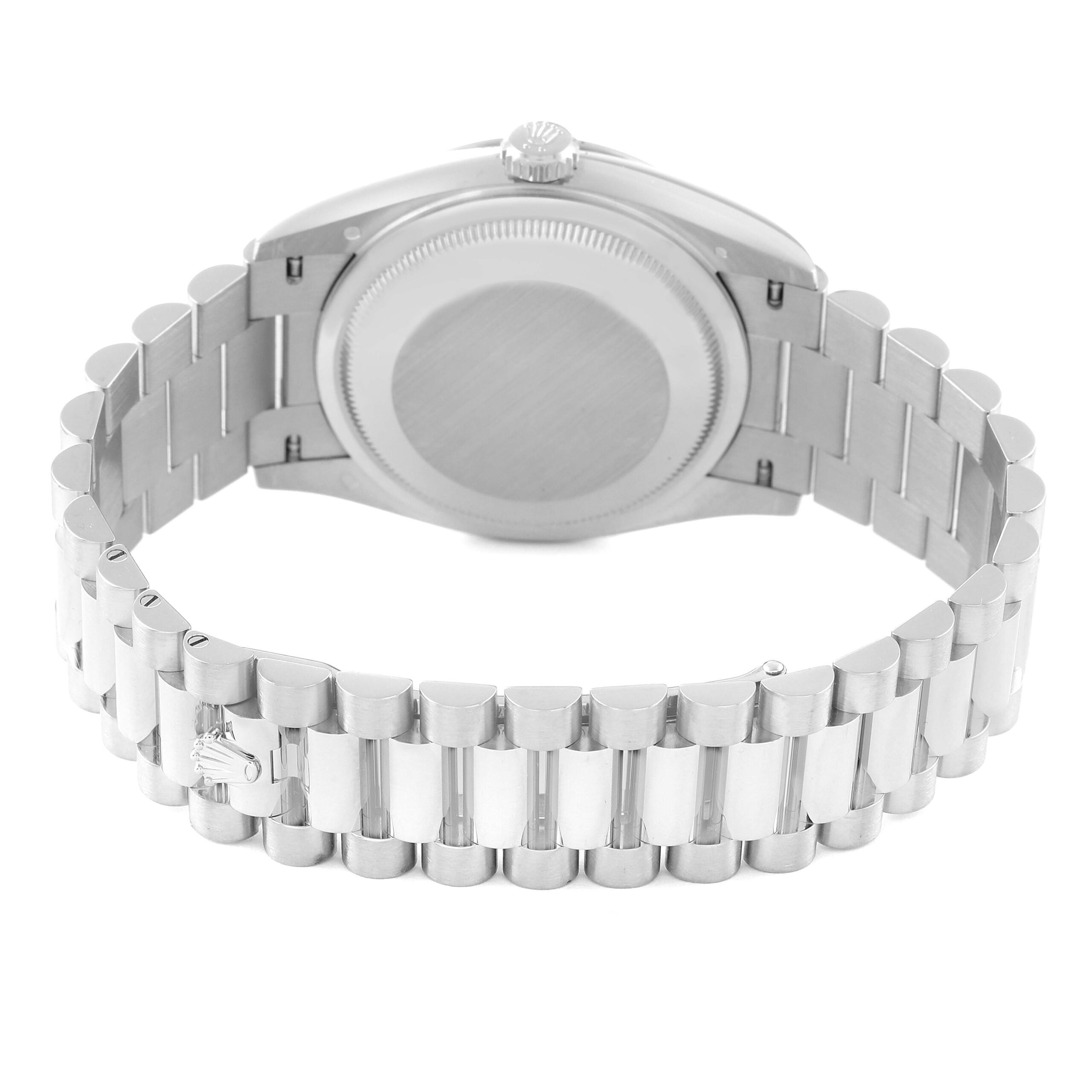 Rolex President Day-Date White Gold Diamond Dial Mens Watch 128239 Box Card