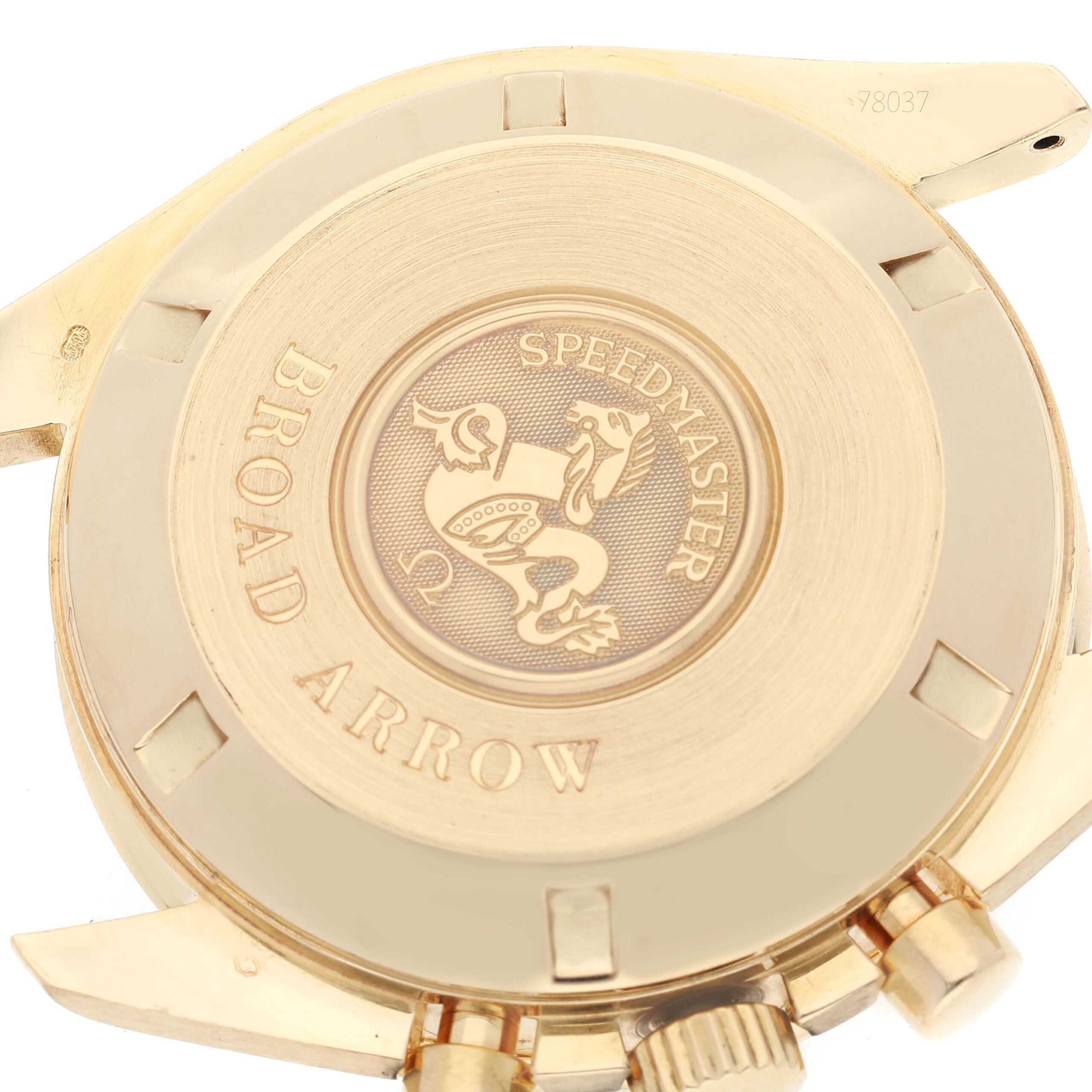 Omega Speedmaster Broad Arrow Yellow Gold Mens Watch 3651.50.31