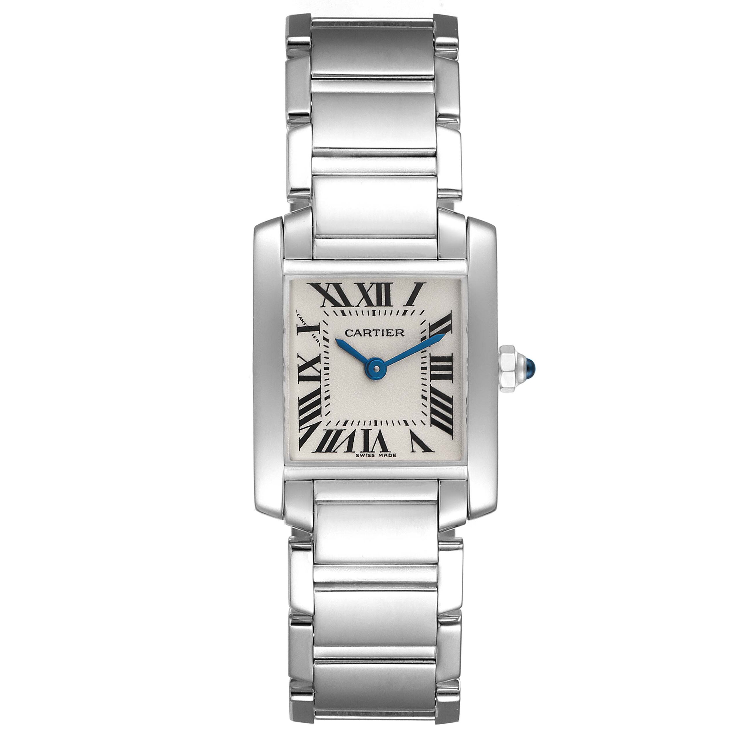 Cartier Tank Francaise White Gold Quartz Ladies Watch W50012S3