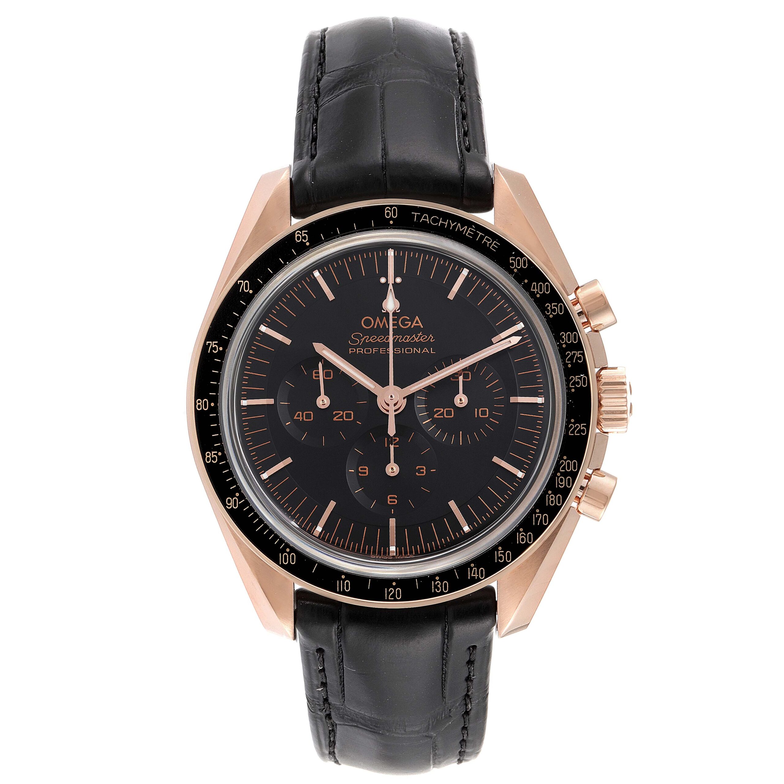 Omega Speedmaster Moonwatch Rose Gold Mens Watch 310.63.42.50.01.001 Unworn