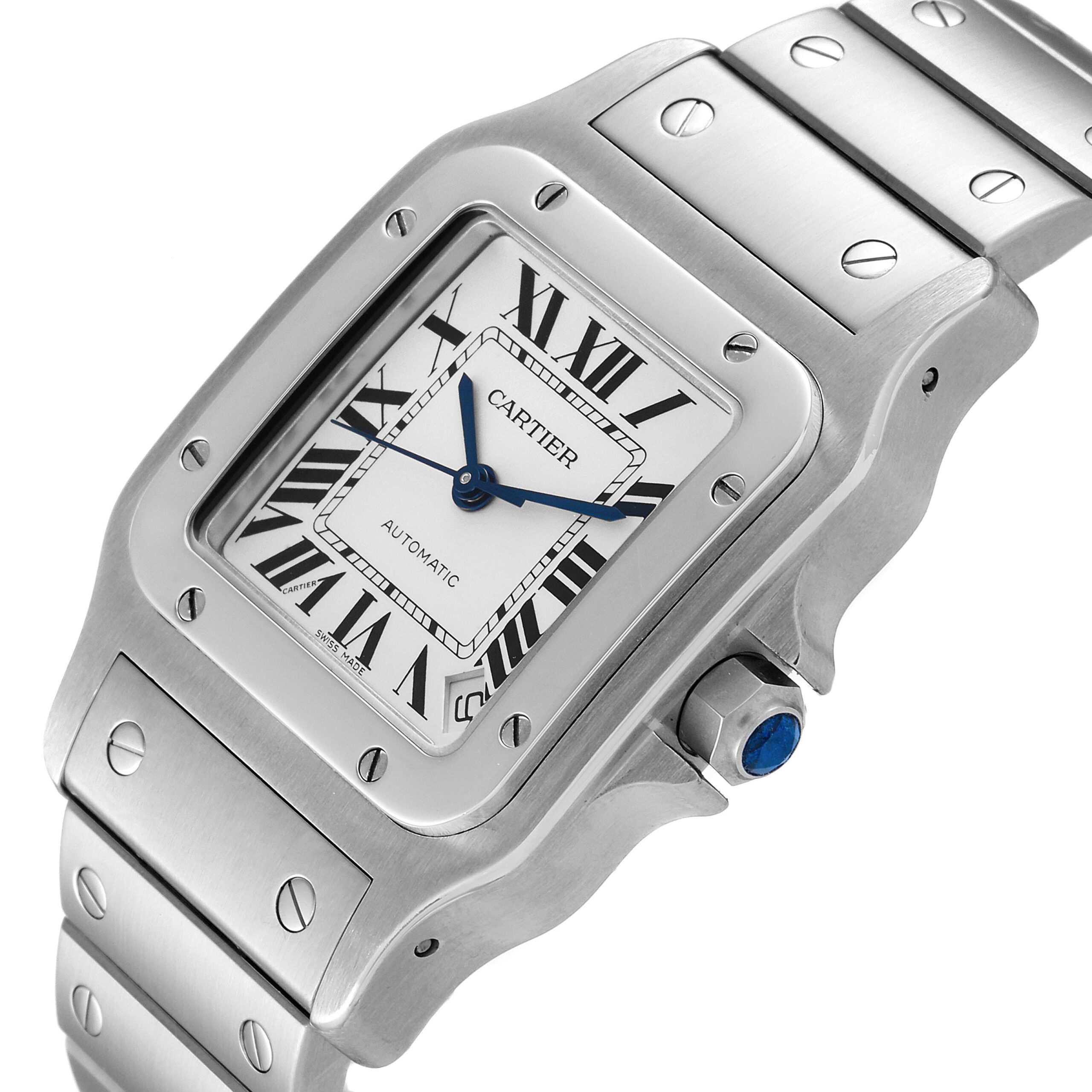 Cartier Santos Galbee XL Automatic Steel Mens Watch W20098D6
