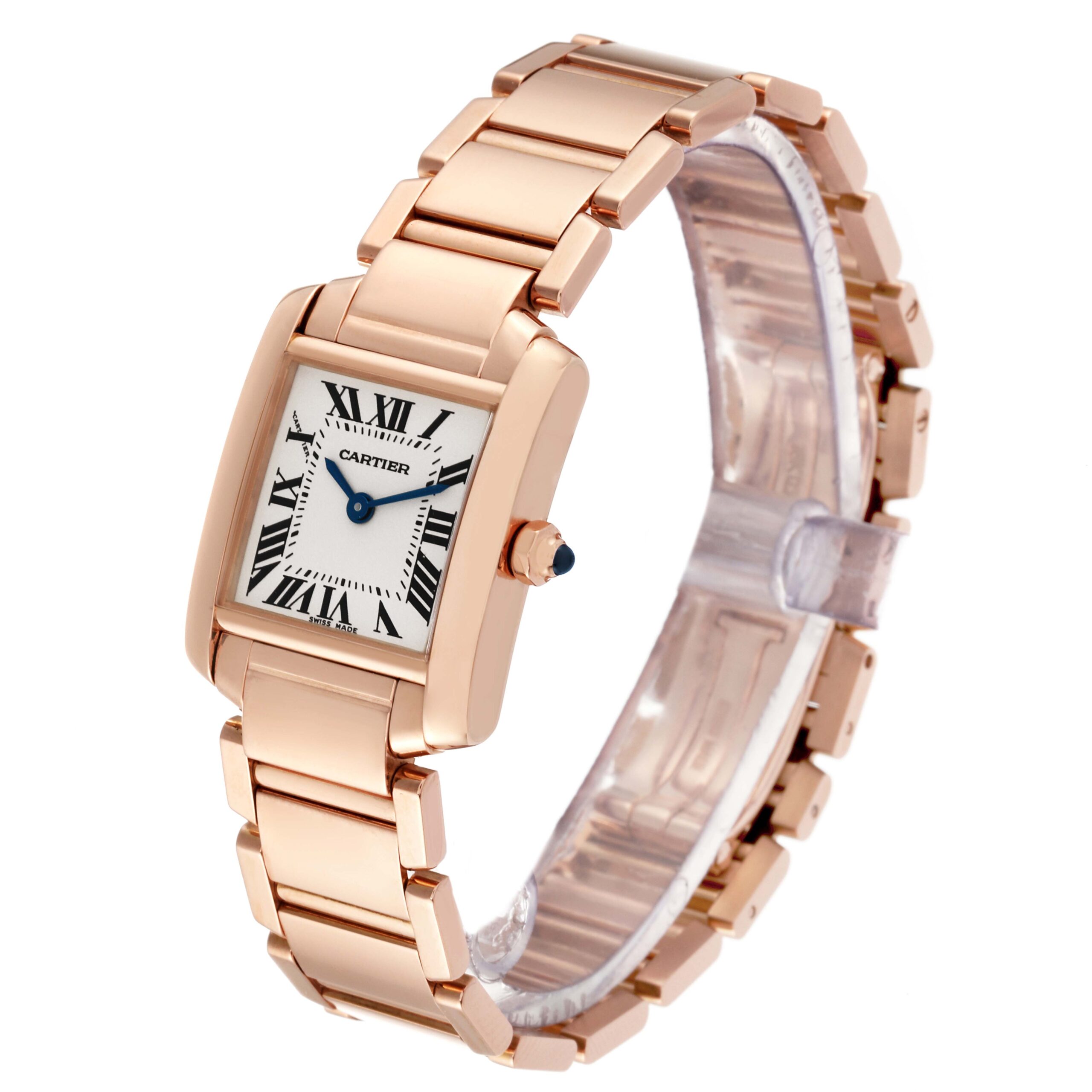 Cartier Tank Francaise 18k Rose Gold Quartz Ladies Watch W500264H